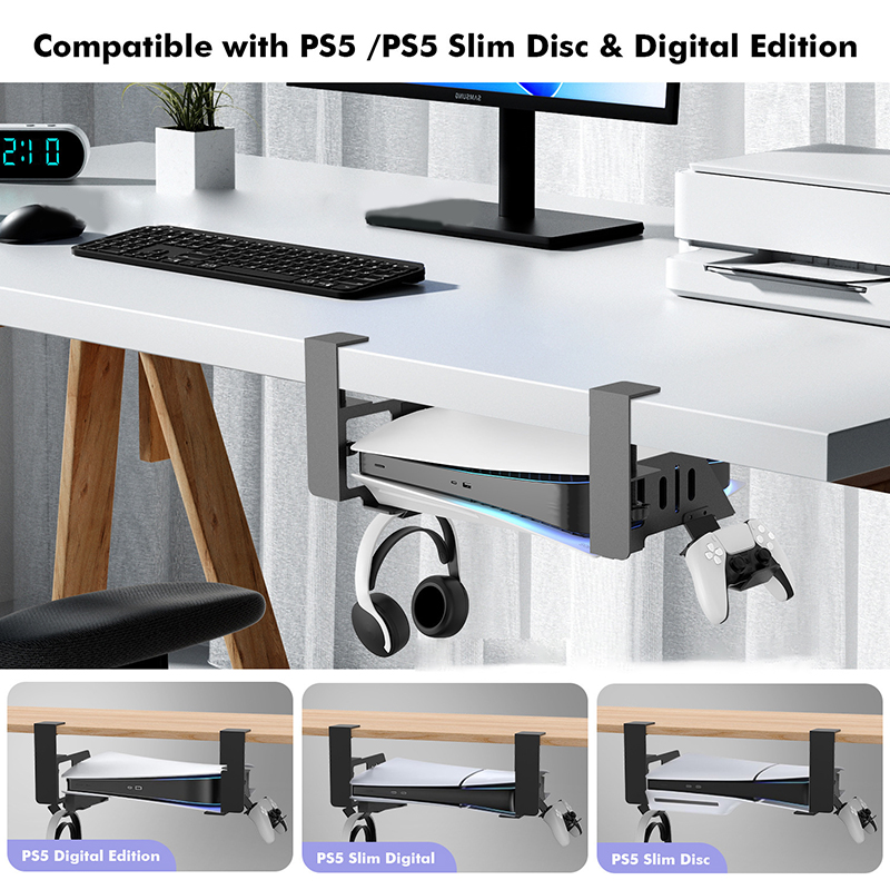 Sony Console Ps5 Slim - 테이블 아래 걸이식 거치대, PS5 &