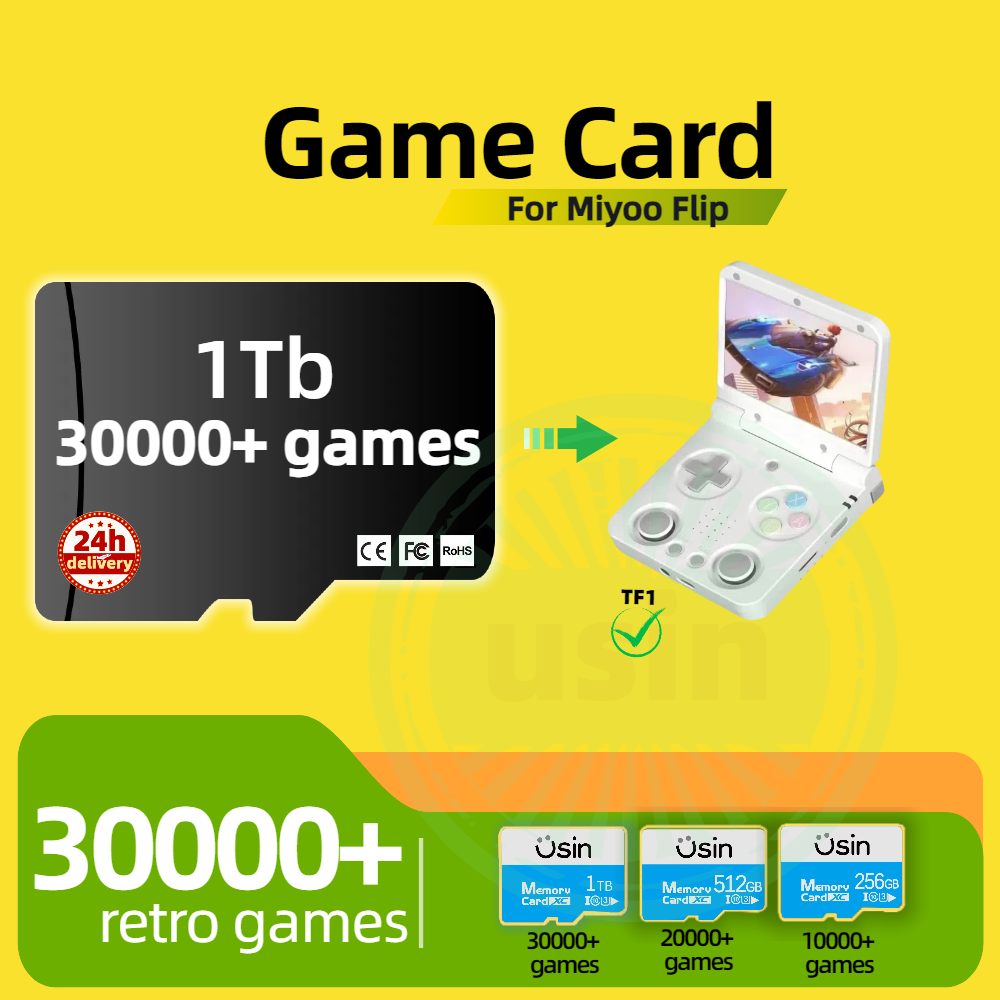 Gaming Console Deals - Miyoo Flip 30000+ 레트로 클래식 게임용