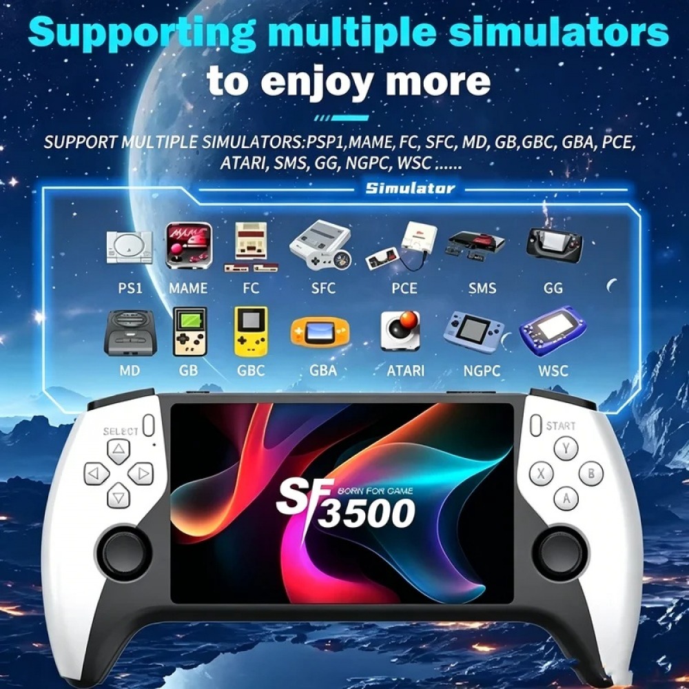 Gaming Console Deals - SF3500 5인치 휴대용 게임 콘솔 (PS1,