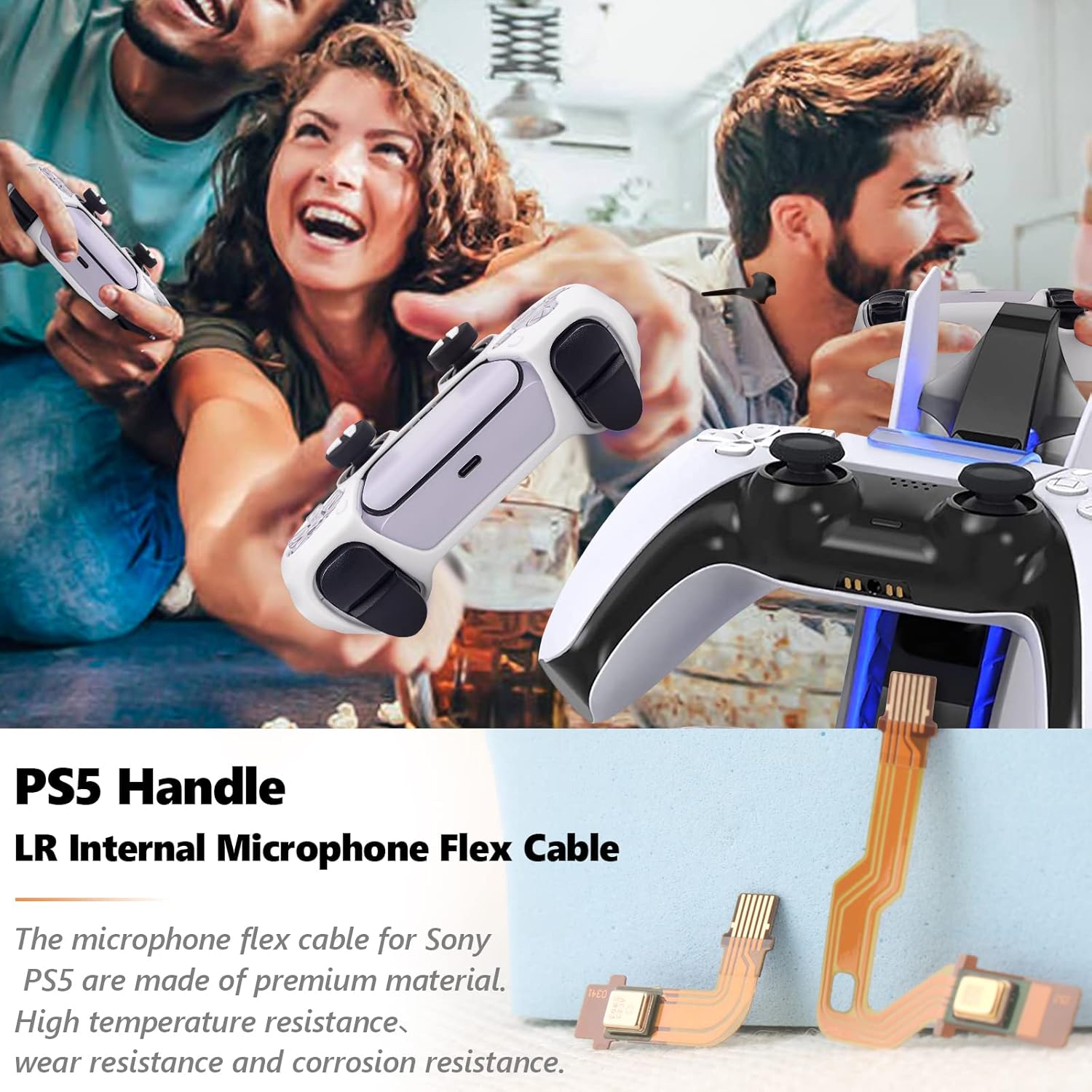 PS5 V1 V2 V3 무선 컨트롤러용 마이크 플렉스  - Sony Console Playstation 5 리뷰 및 가격