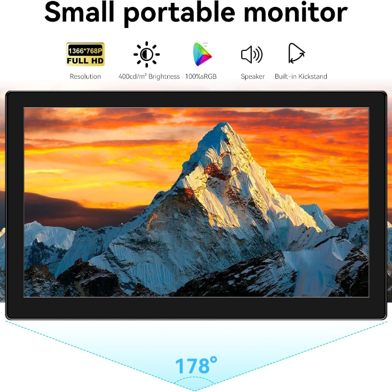소형 터치스크린 모니터 10.1인치 IPS 터치 스크린 - Gaming Console App 리뷰 및 가격