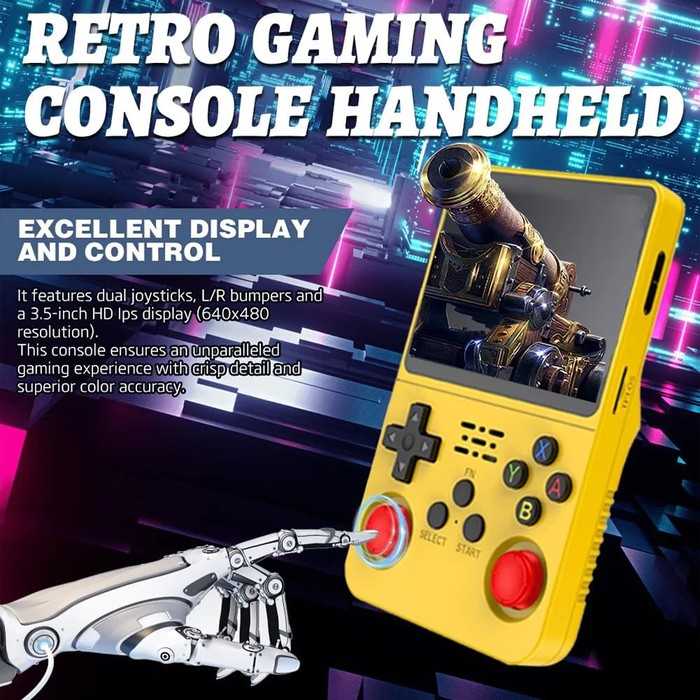 R36S 클래식 레트로 게임 콘솔 (ARKOS 시스템  - Console Gaming Hand 리뷰 및 가격